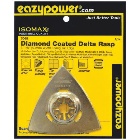 EAZYPOWER Oscill 80Mm 3-1/8" Diamond Coated Delta Rasp, 1 pc 50651